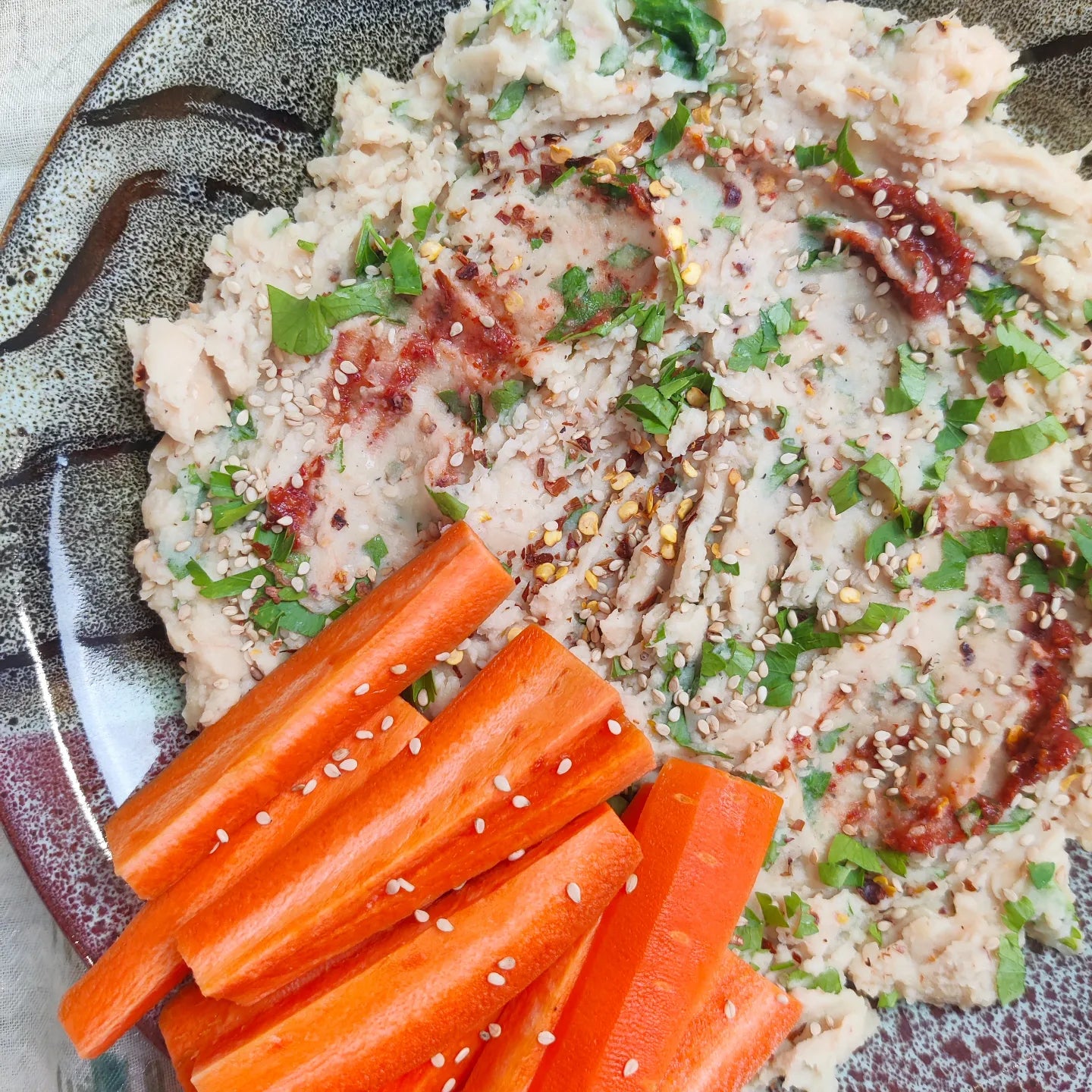Carrot Sticks and Hummus