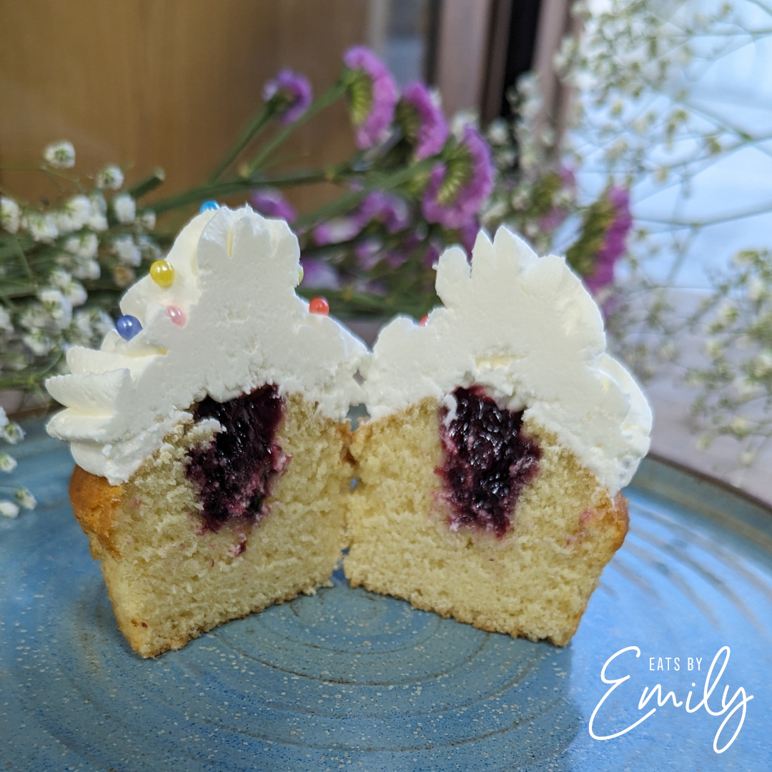 Vanilla Muffin with Mixed Berry Jam