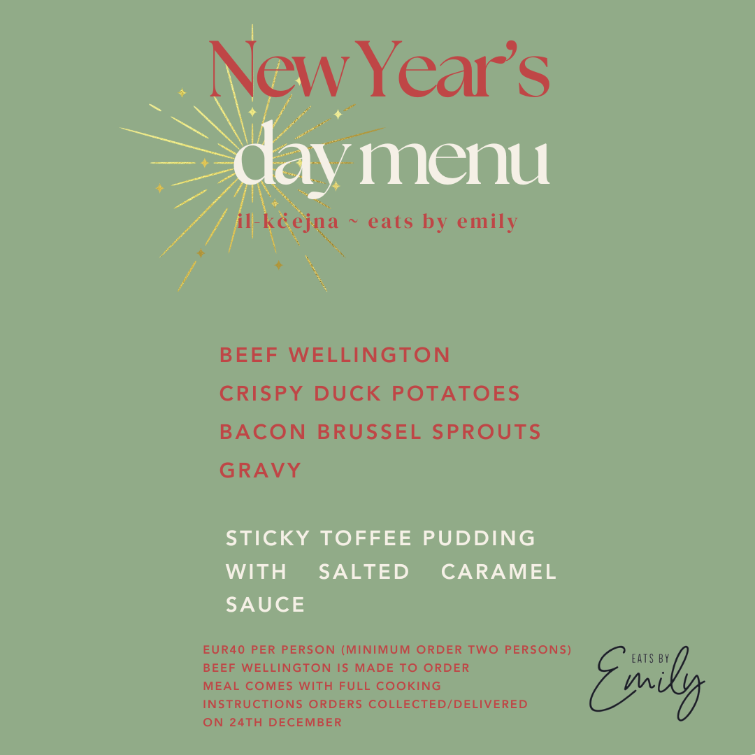 New Years Day Set Menu