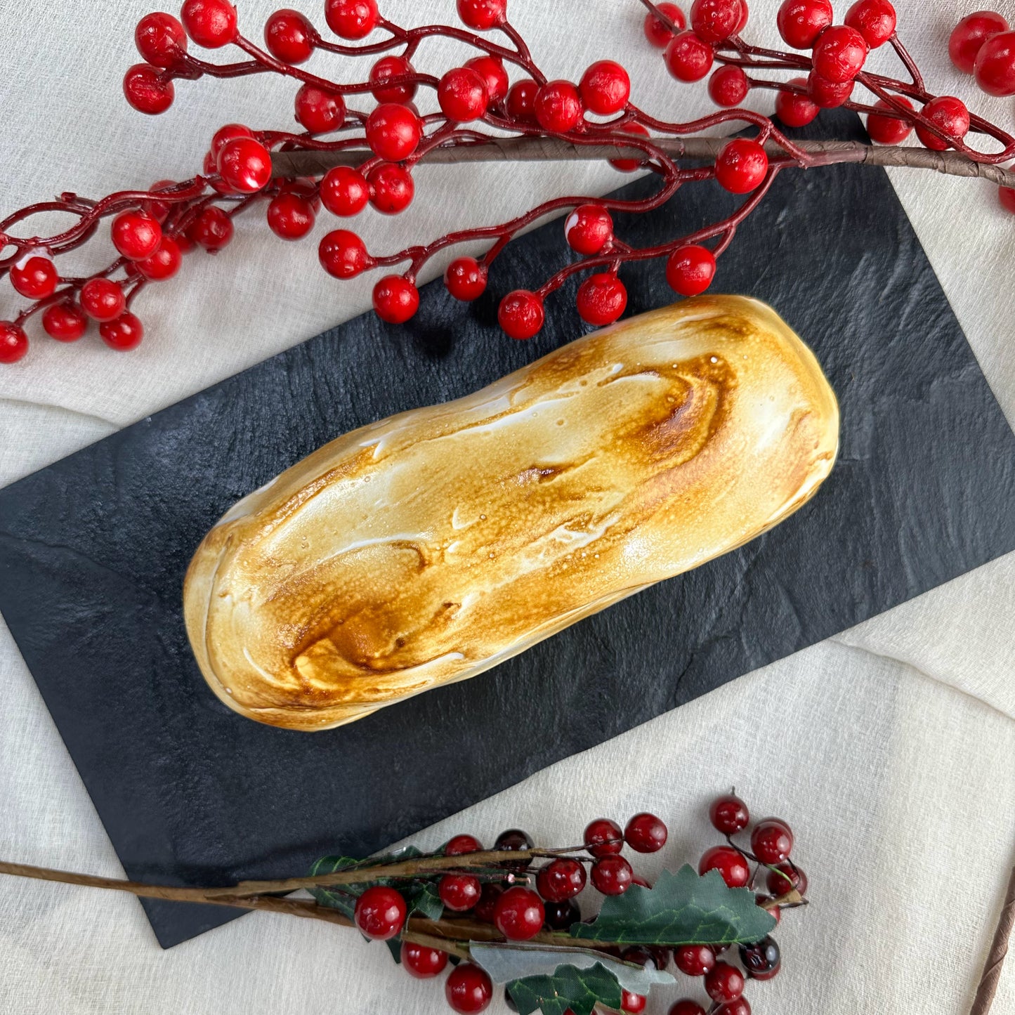Christmas Log with a Marshmallow Twist