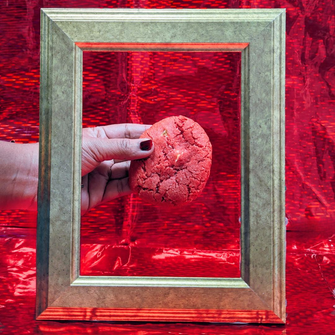 Red Chonk Chunk White Choc Cookie - Pack of 4