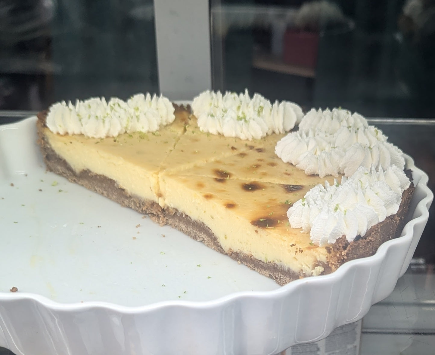 Key Lime Pie with a Biscuit Base